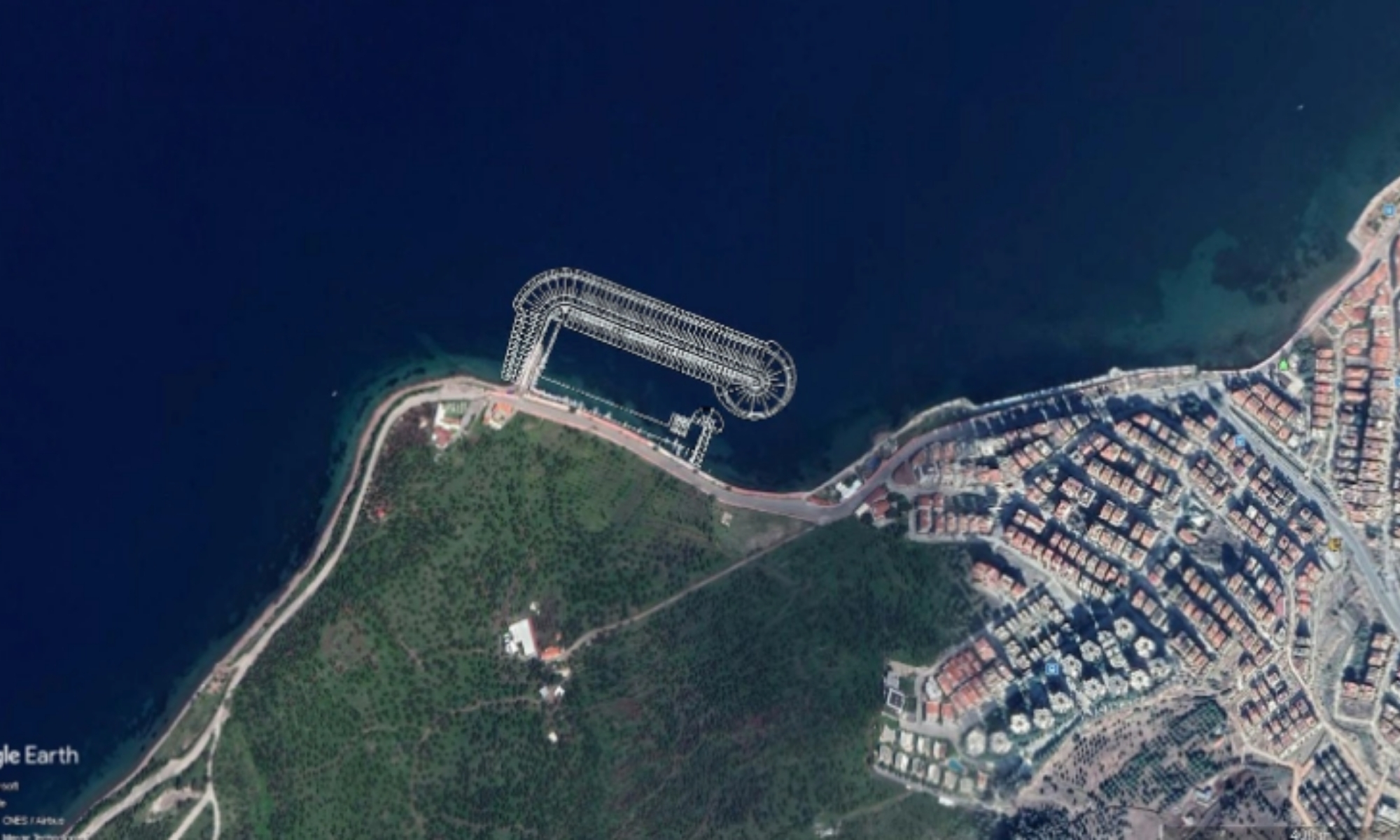 Izmir Dikili Small Boat Mooring Area